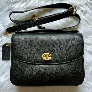 COACH Cassie shoulder crossbody bag in soft pebbled leather 💯 authentic